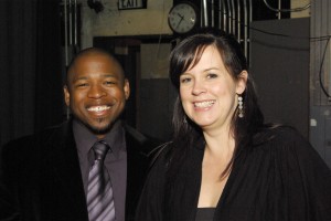 Vocalist Natasha Miller and Terrence Brewer at Save Our Music Event